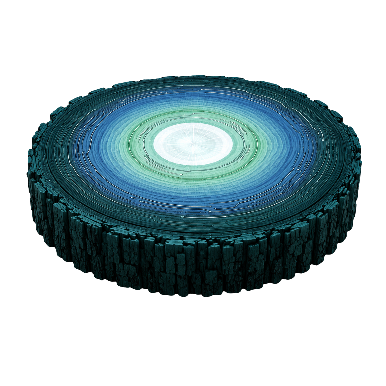 Rooted growth ring mark